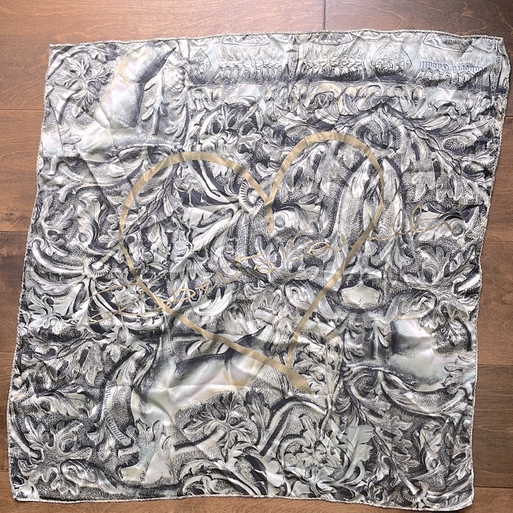NWOT Cavalli Silk Scarf - Picture 3 of 3